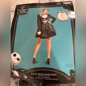 Disney Ladies Jack Skellington adult costume sz M